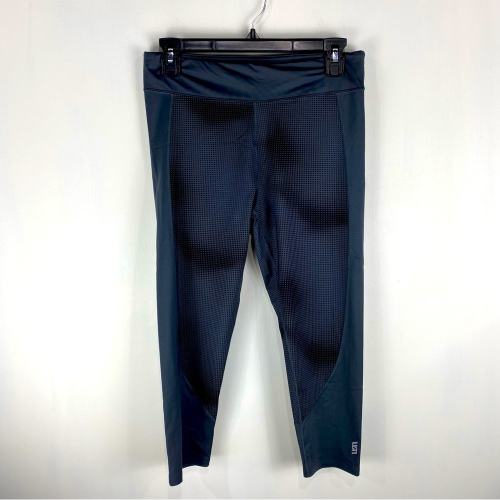 Second Skin Quatroflex Compression Printed Cropped Leggings Size Medium (NWT)